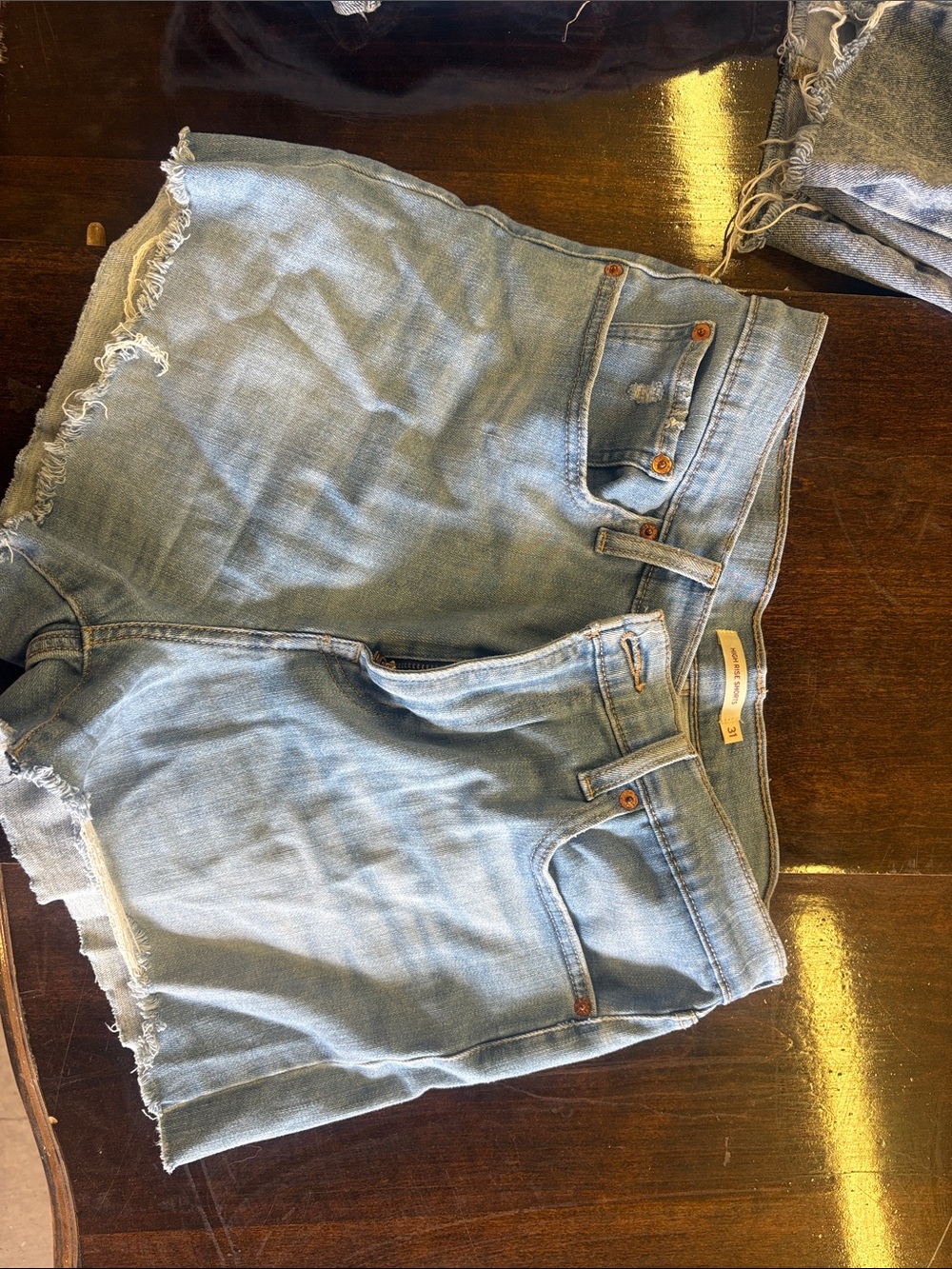 Light Blue Women’s Denim Shorts - Casual High-Rise Cut